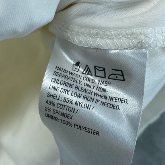 Peace Love World White Long Sleeve Lace Top XS Nylon Blend a1646 - Picture 6 of 8